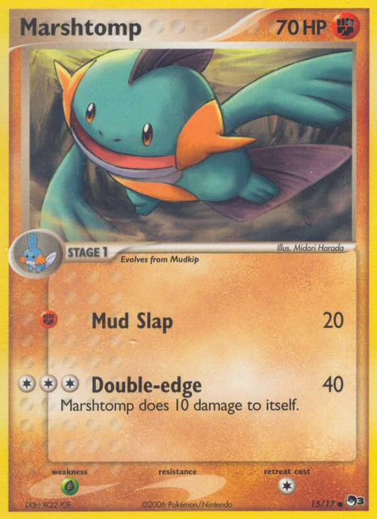 Marshtomp 15/17 Common | POP Series 3 | Pokemon Card