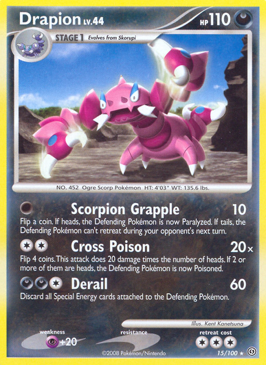 Drapion 15/100 Rare | Stormfront | Pokemon Card