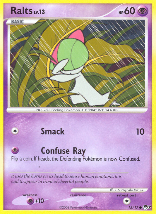 Ralts 15/17 Common | POP Series 7 | Pokemon Card