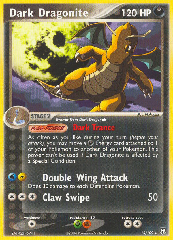Dark Dragonite 15/109 Rare | Team Rocket Returns | Pokemon Card