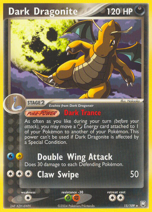 Dark Dragonite 15/109 Rare | Team Rocket Returns | Pokemon Card