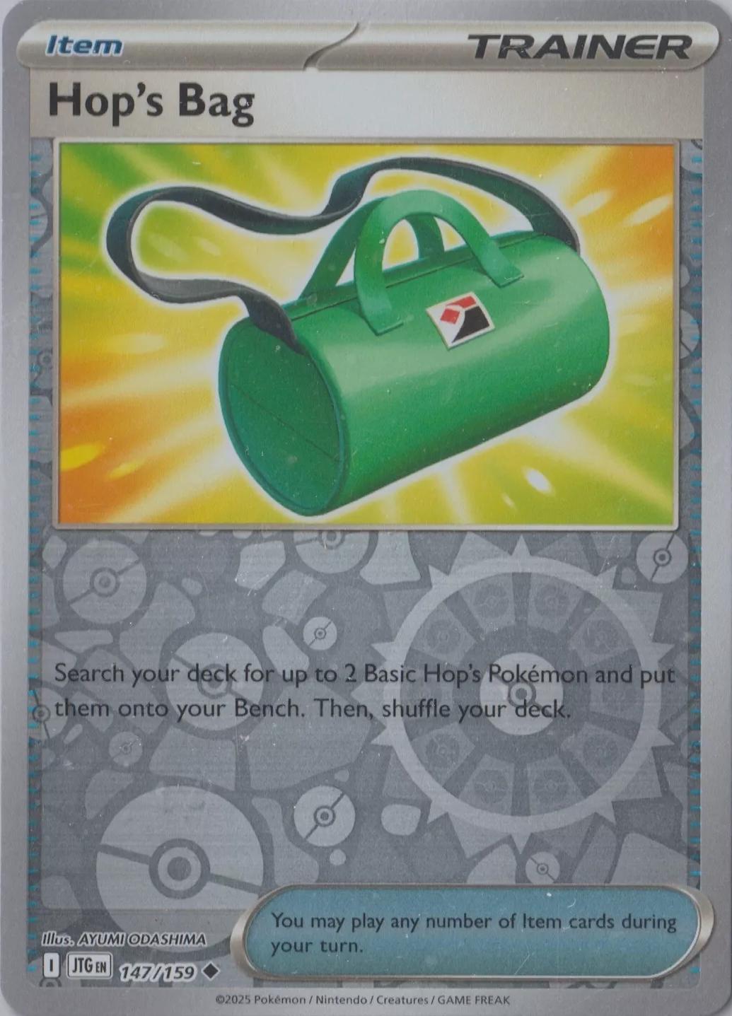 Hop's Bag 147/159 Reverse Holo | Journey Together | Pokemon Card
