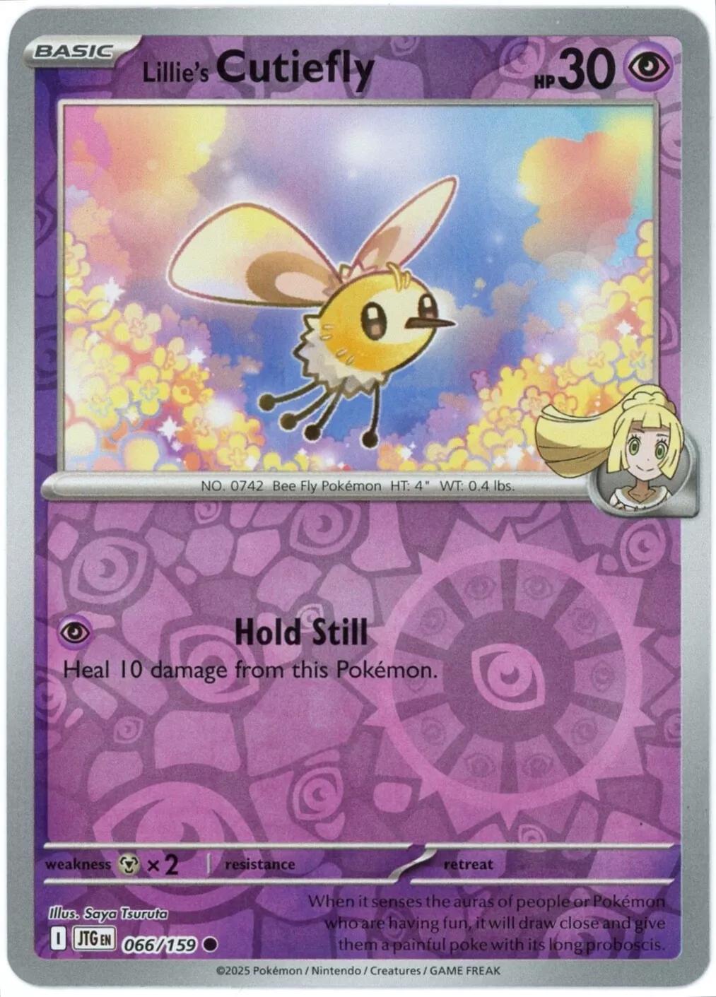 Lillie's Cutiefly 66/159 Reverse Holo | Journey Together | Pokemon Card