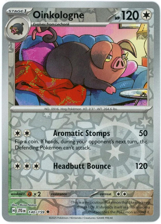 Oinkologne 140/159 Reverse Holo | Journey Together | Pokemon Card