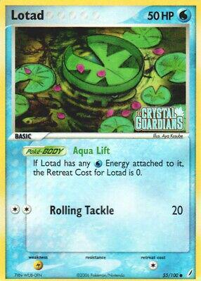 Lotad 55/100 Stamped Holo | Crystal Guardians | Pokemon Card