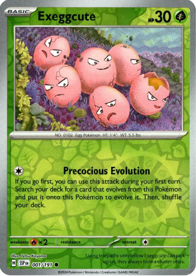 Exeggcute 1/191 Reverse Holo | Surging Sparks | Pokemon Card