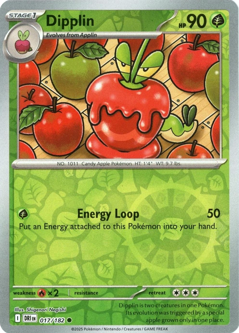 Dipplin 17/182 Reverse Holo | Destined Rivals | Pokemon Card