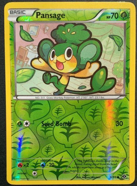 Pansage 6/99 Reverse Holo | Next Destinies | Pokemon Card