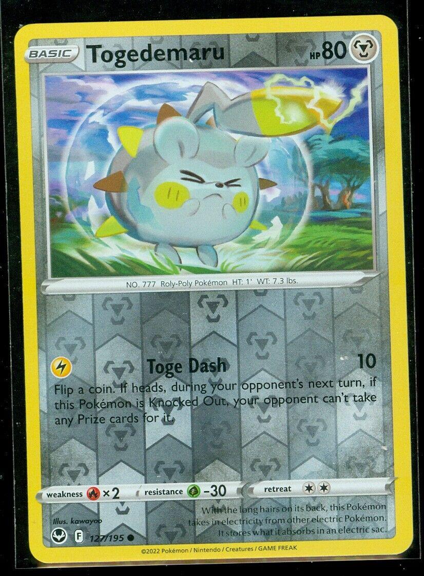 Togedemaru 127/195 Reverse Holo | Silver Tempest | Pokemon Card
