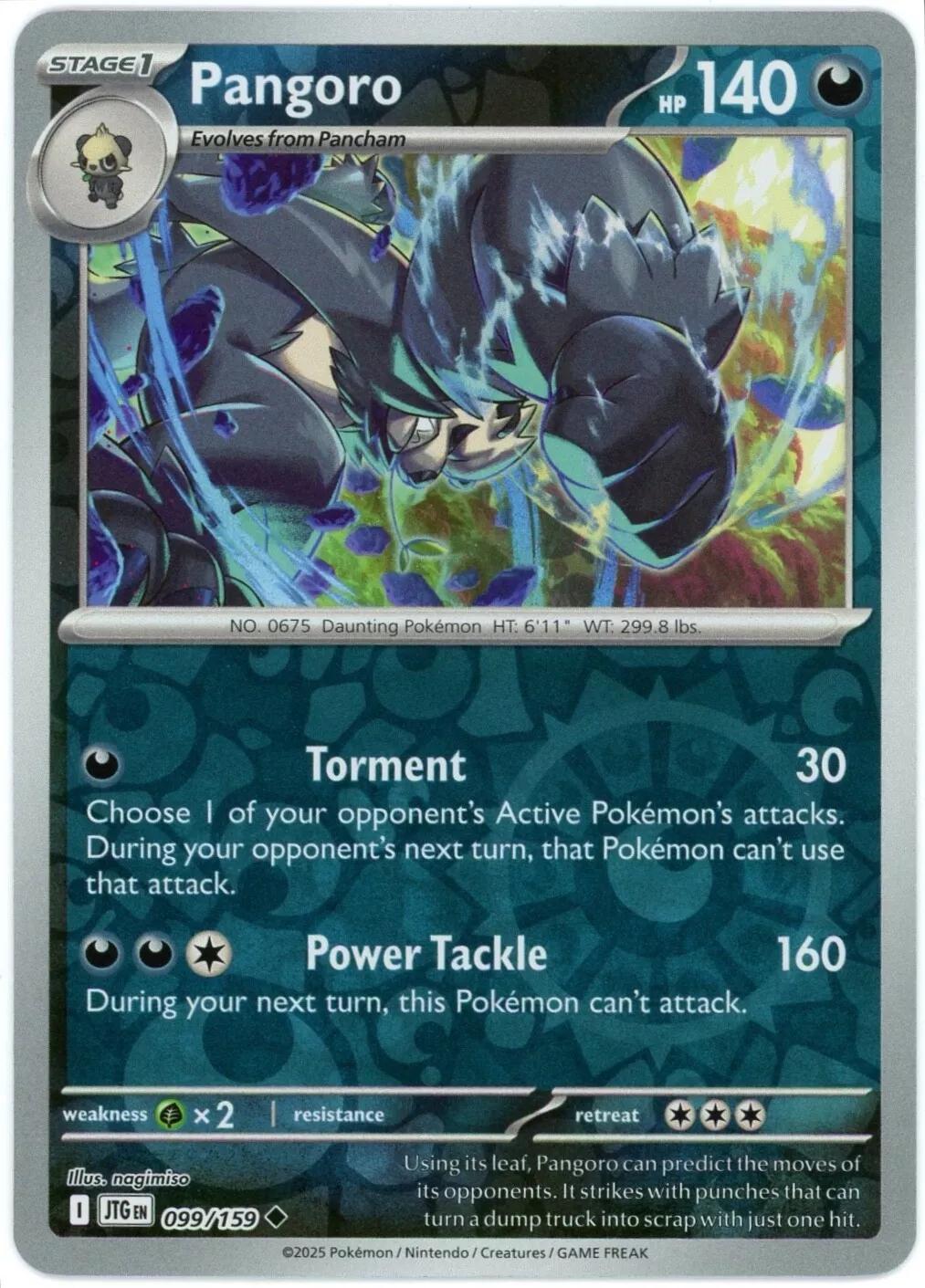 Pangoro 99/159 Reverse Holo | Journey Together | Pokemon Card