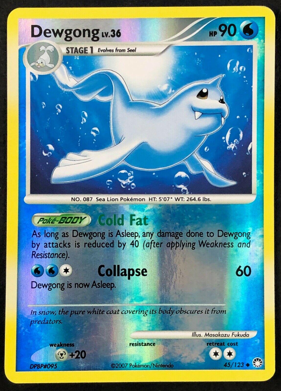 Dewgong 45/123 Reverse Holo | Mysterious Treasures | Pokemon Card