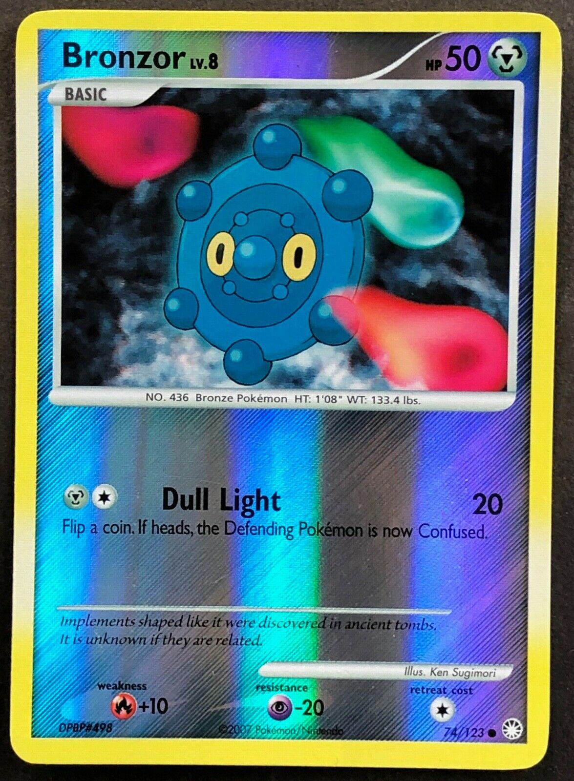 Bronzor 74/123 Reverse Holo | Mysterious Treasures | Pokemon Card