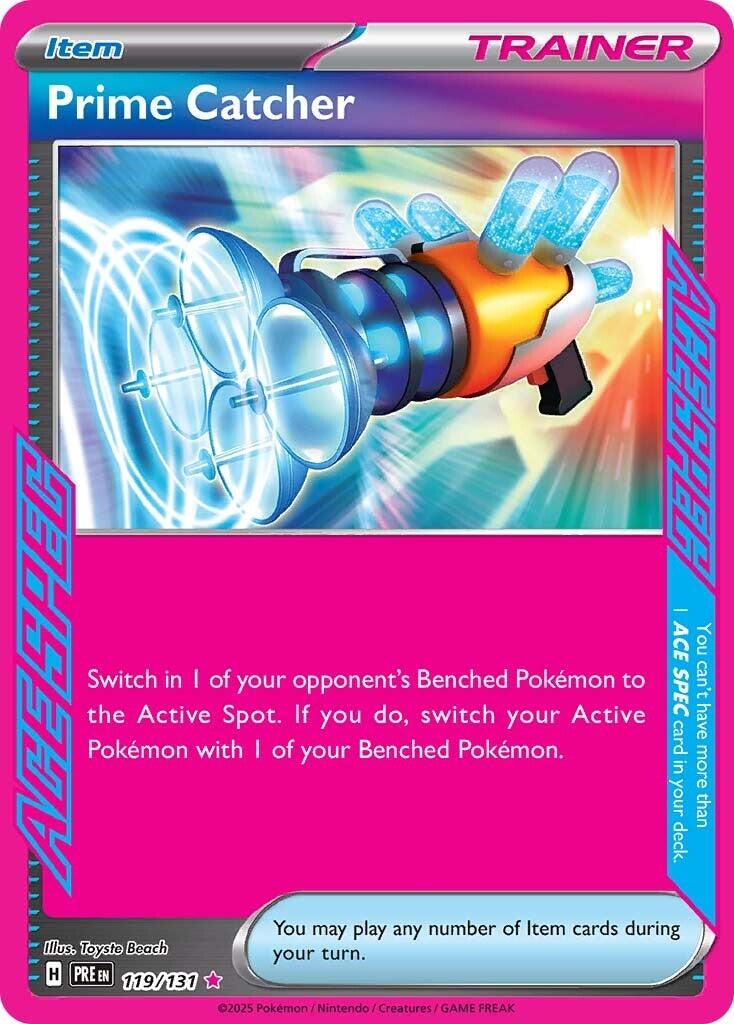 Prime Catcher 119/131 Reverse Holo | Prismatic Evolutions | Pokemon Card