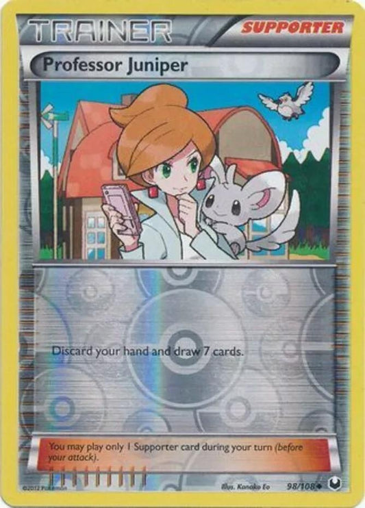 Professor Juniper 98/108 Reverse Holo | Dark Explorers | Pokemon Card