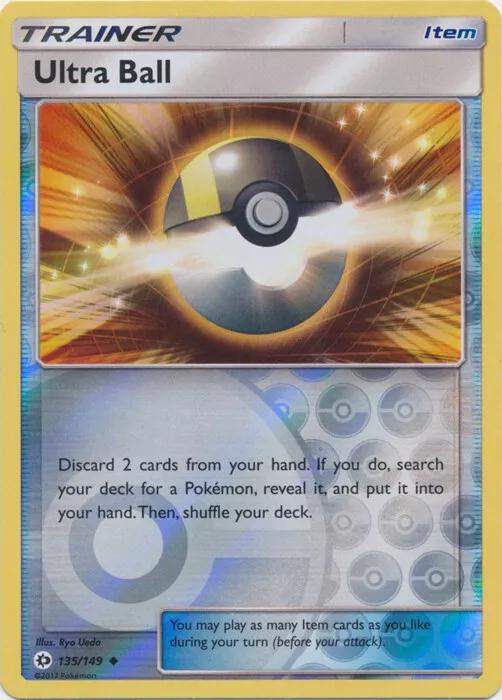 Ultra Ball 135/149 Reverse Holo | Sun & Moon | Pokemon Card