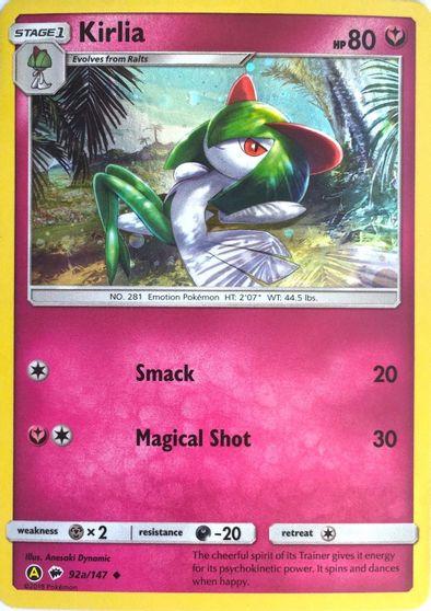 Kirlia 92a/147 Reverse Holo | Burning Shadows | Pokemon Card