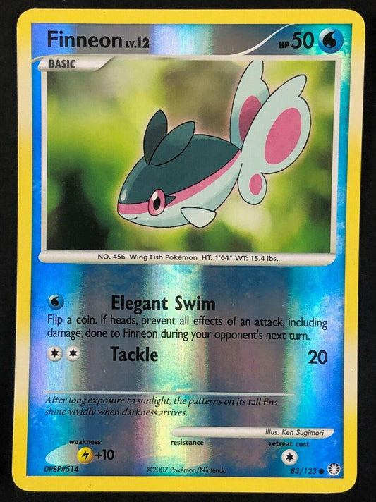 Finneon 83/123 Reverse Holo | Mysterious Treasures | Pokemon Card