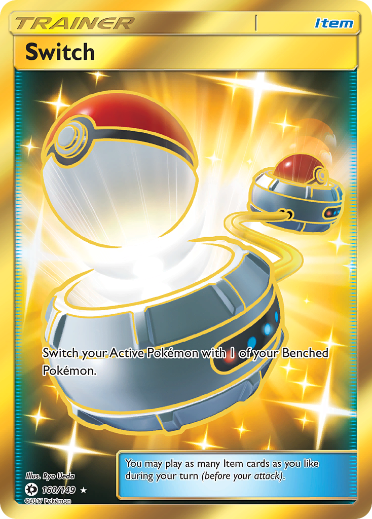 Switch 160/149 Rare Secret | Sun & Moon | Pokemon Card