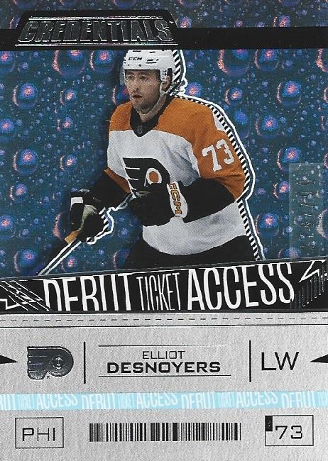 Elliot Desnoyers #161 Philadelphia Flyers | 2023-24 Upper Deck Credentials | NHL Trading Card