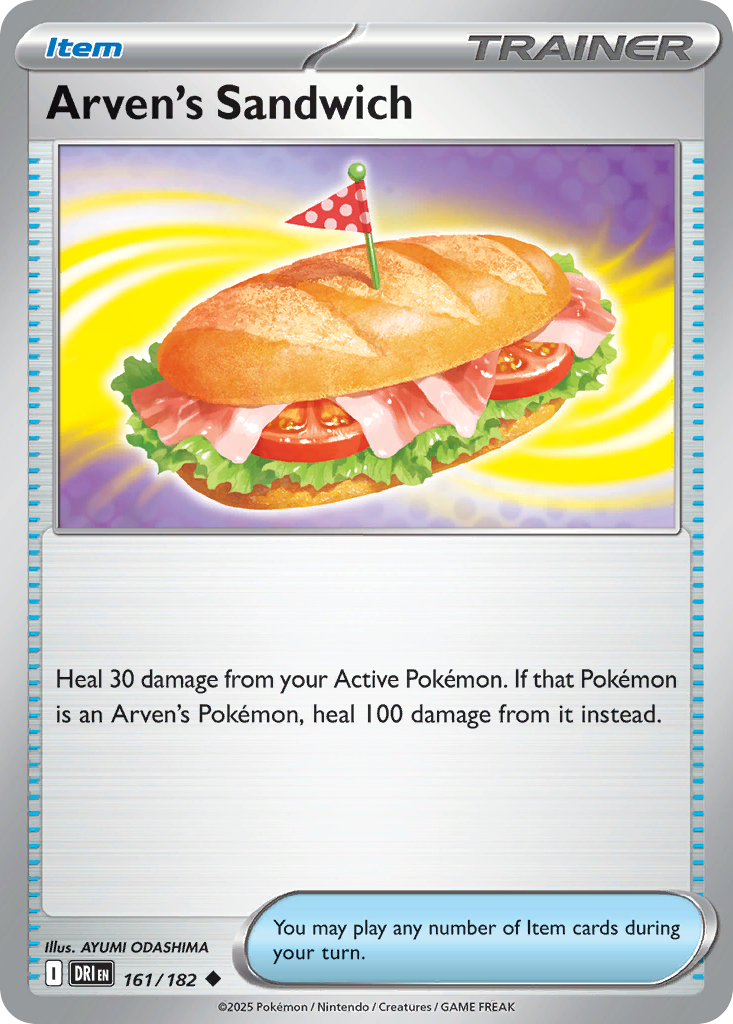 Arven's Sandwich 161/182 Uncommon | Destined Rivals | Pokemon Card