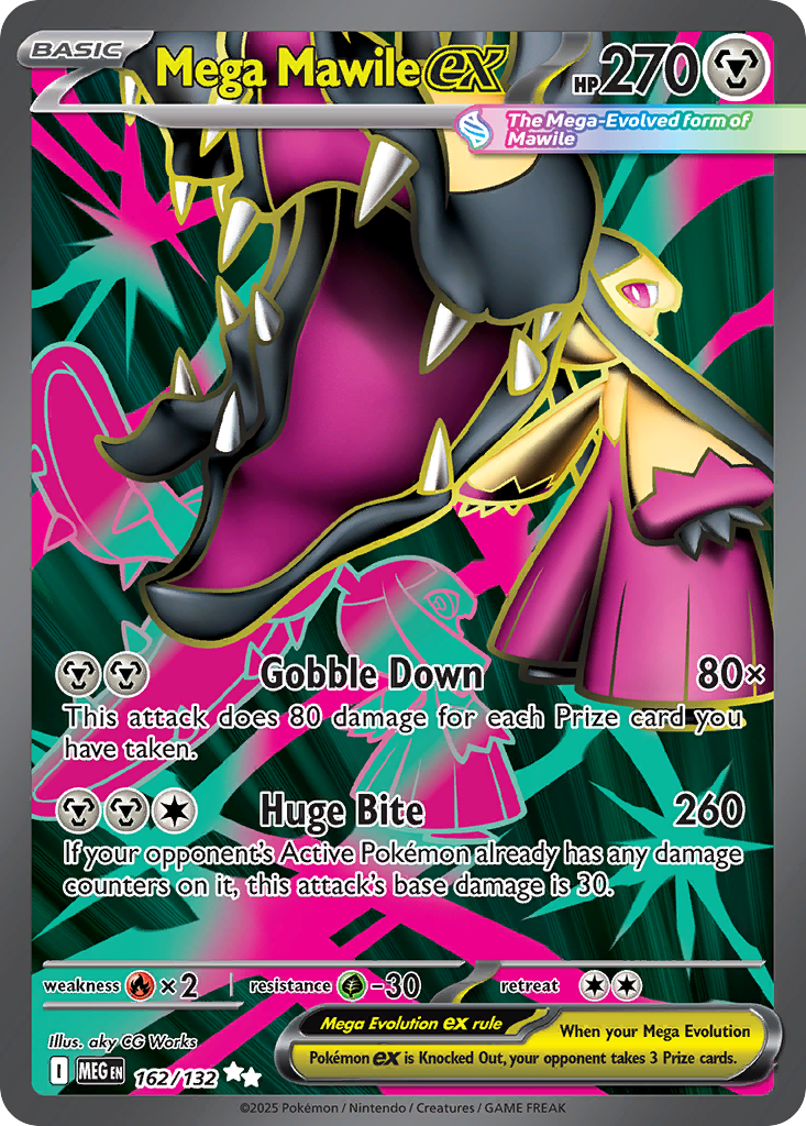 Mega Mawile ex 162/132 Ultra Rare | Mega Evolution | Pokemon Card