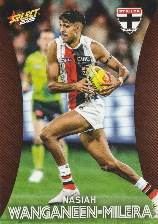 Nasiah Wanganeen-Milera #163 St. Kilda Saints | 2025 Select AFL Footy Stars | Trading Card