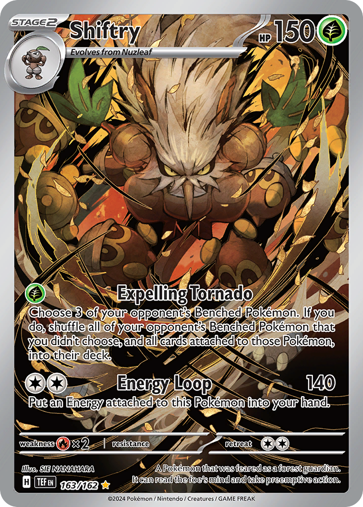 Shiftry 163/162 Illustration Rare | Temporal Forces | Pokemon Card