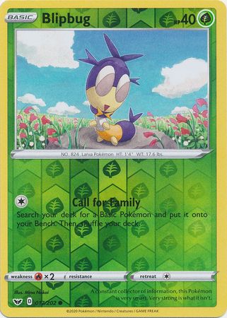Blipbug 17/202 Reverse Holo | Sword & Shield | Pokemon Card