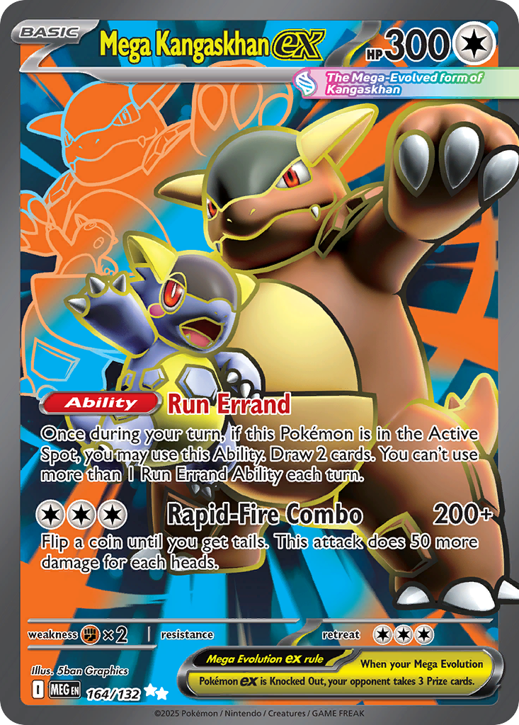 Mega Kangaskhan ex 164/132 Ultra Rare | Mega Evolution | Pokemon Card