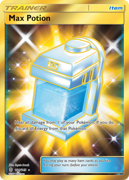 Max Potion 164/145 Rare Secret | Guardians Rising | Pokemon Card