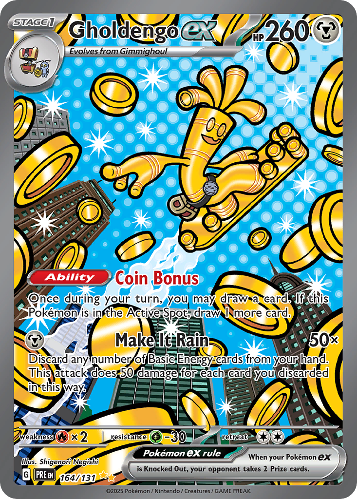 Gholdengo ex 164/131 Special Illustration Rare | Prismatic Evolutions | Pokemon Card