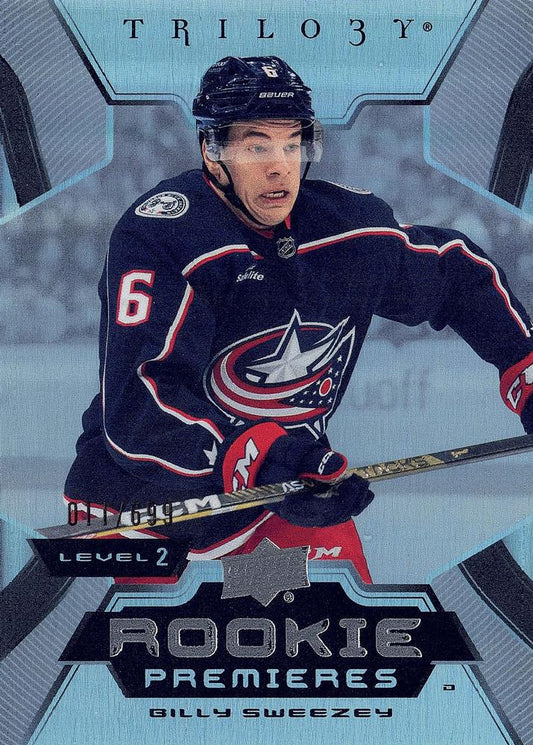 Billy Sweezey #165 Columbus Blue Jackets | 2023-24 Upper Deck Trilogy | NHL Trading Card