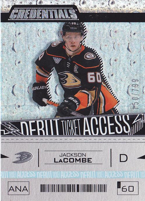 Jackson LaCombe #165 Anaheim Ducks | 2023-24 Upper Deck Credentials | NHL Trading Card