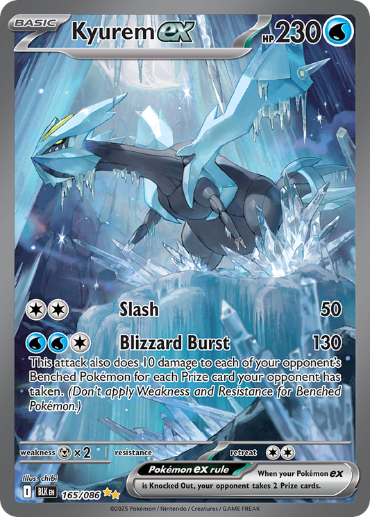 Kyurem ex 165/86 Special Illustration Rare | Black Bolt | Pokemon Card