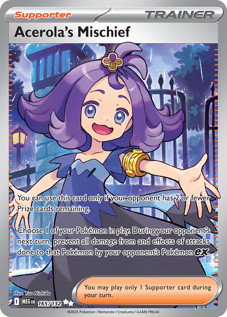 Acerola's Mischief 165/132 Ultra Rare | Mega Evolution | Pokemon Card