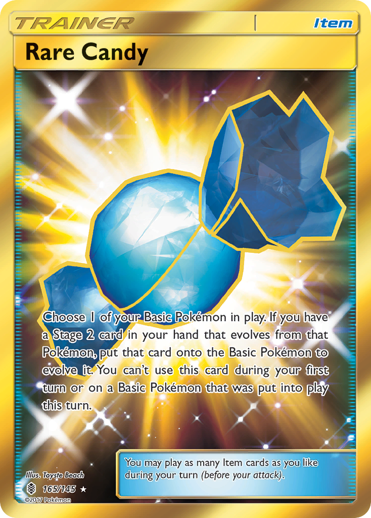 Rare Candy 165/145 Rare Secret | Guardians Rising | Pokemon Card