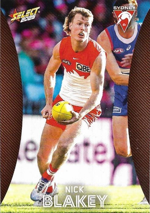 Nick Blakey #166 Sydney Swans | 2025 Select AFL Footy Stars | Trading Card
