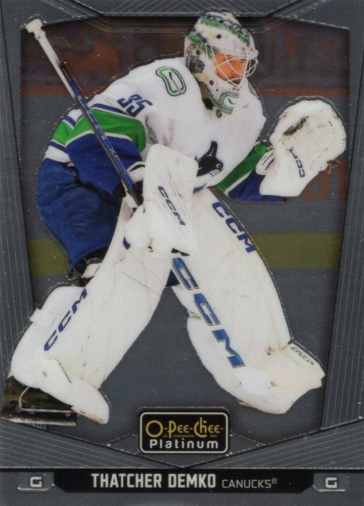 Thatcher Demko #166 Vancouver Canucks | 2024-25 O-Pee-Chee Platinum | NHL Trading Card