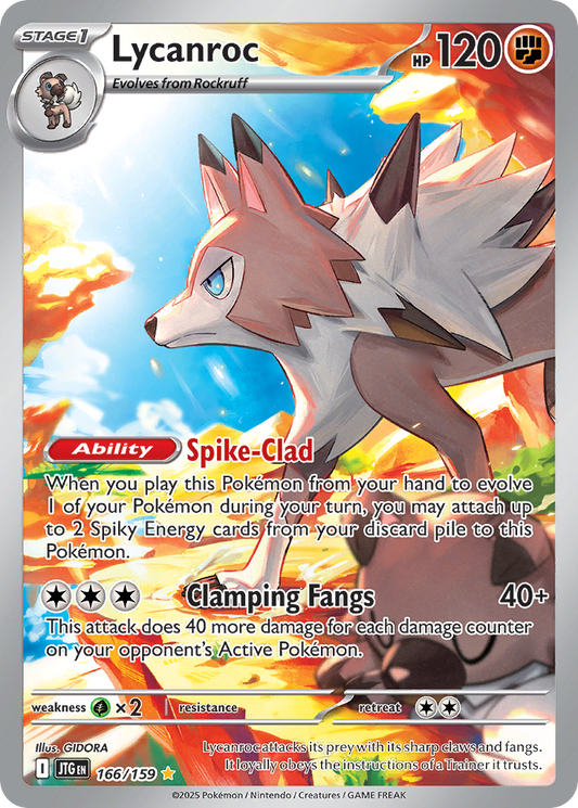 Lycanroc 166/159 Illustration Rare | Journey Together | Pokemon Card