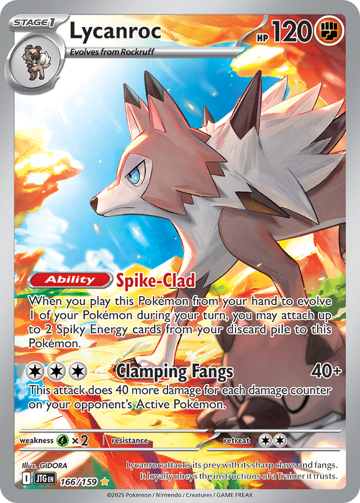 Lycanroc 166/159 Illustration Rare | Journey Together | Pokemon Card
