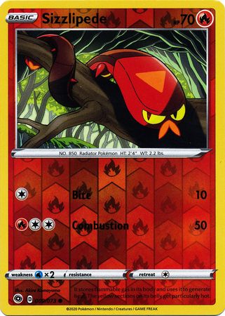 sizzlipede pokemon card [Reverse Holo] #29 Prices | Mega Evolution Features Silipede Sizzlipede SHINY SV018/SV122 Shining Fates