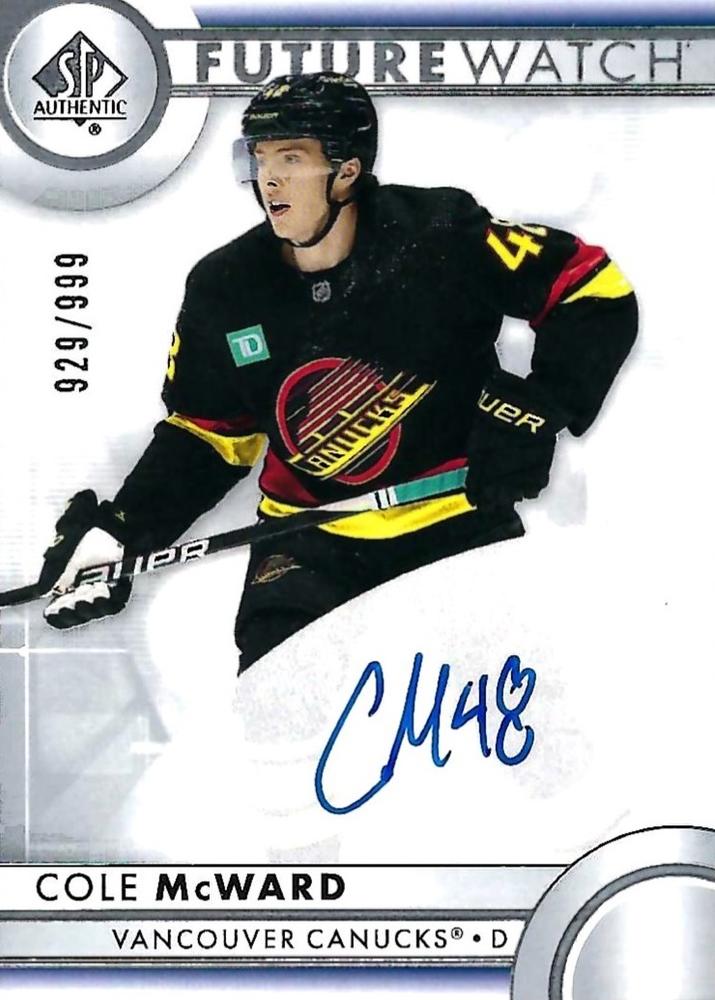 Cole McWard #167 Vancouver Canucks | 2023-24 SP Authentic | NHL Trading Card