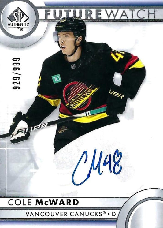 Cole McWard #167 Vancouver Canucks | 2023-24 SP Authentic | NHL Trading Card