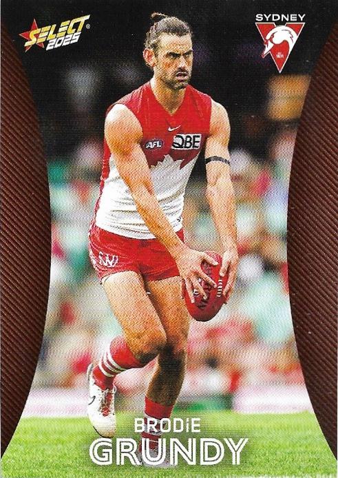 Brodie Grundy #167 Sydney Swans | 2025 Select AFL Footy Stars | Trading Card