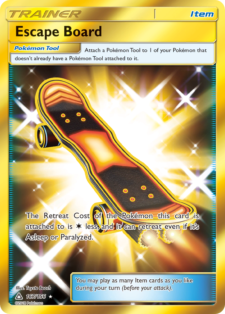 Escape Board 167/156 Rare Secret | Ultra Prism | Pokemon Card