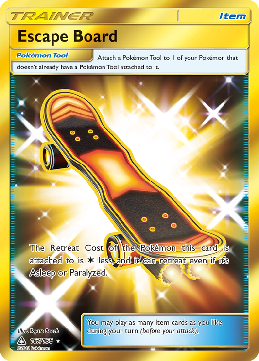 Escape Board 167/156 Rare Secret | Ultra Prism | Pokemon Card