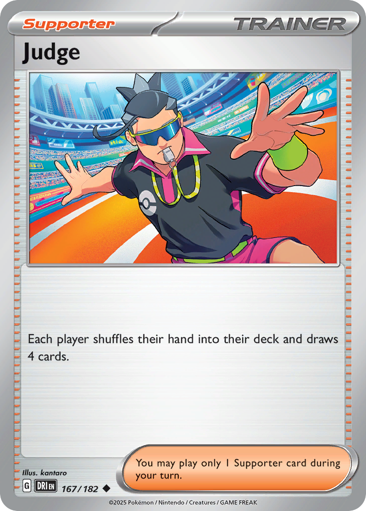 Judge 167/182 Uncommon | Destined Rivals | Pokemon Card