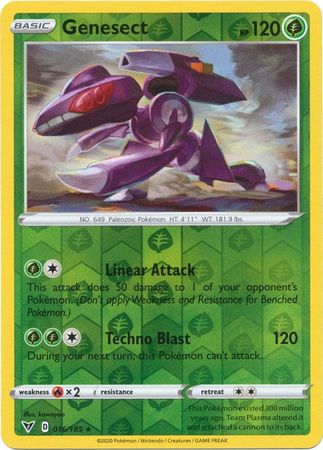 Genesect 16/185 Reverse Holo | Vivid Voltage | Pokemon Card