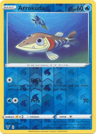 Arrokuda 41/185 Reverse Holo | Vivid Voltage | Pokemon Card