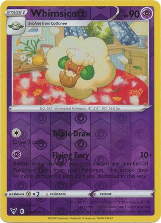 Whimsicott 76/185 Reverse Holo | Vivid Voltage | Pokemon Card Brickheads Collectables Whimsicott 76/185 Reverse Holo | Vivid Voltage | Pokemon Card Brickheads Collectables